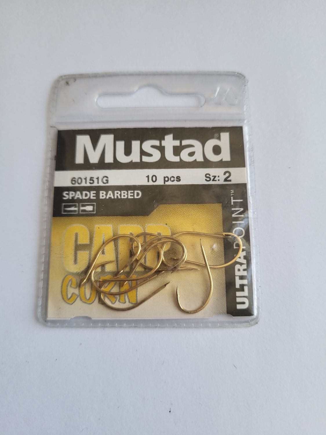 SACHET DE 10 HAMEÇONS MUSTAD CARP CORN SIZE 2