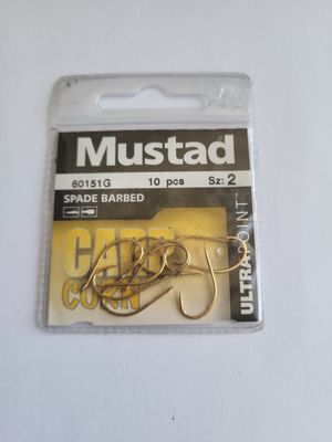 SACHET DE 10 HAMEÇONS MUSTAD CARP CORN SIZE 2
