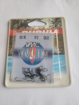 DUDULE 25 HAMEÇONS N°12 NON MONTÉS RÉFÉRENCE 9051 BK