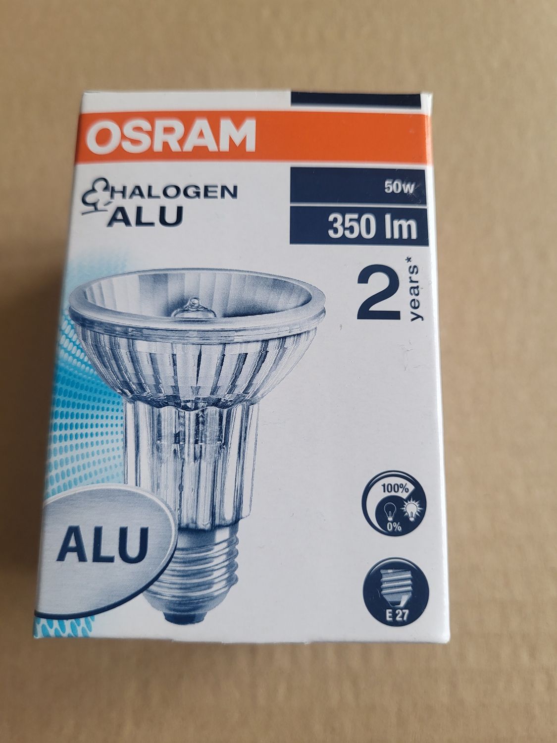 HALOPAR 20 ALU OSRAM 64832 FL E27 230V 50 WATTS HALOPAR 20 ALU OSRAM 64832 FL E27 230V 50 WATTS
