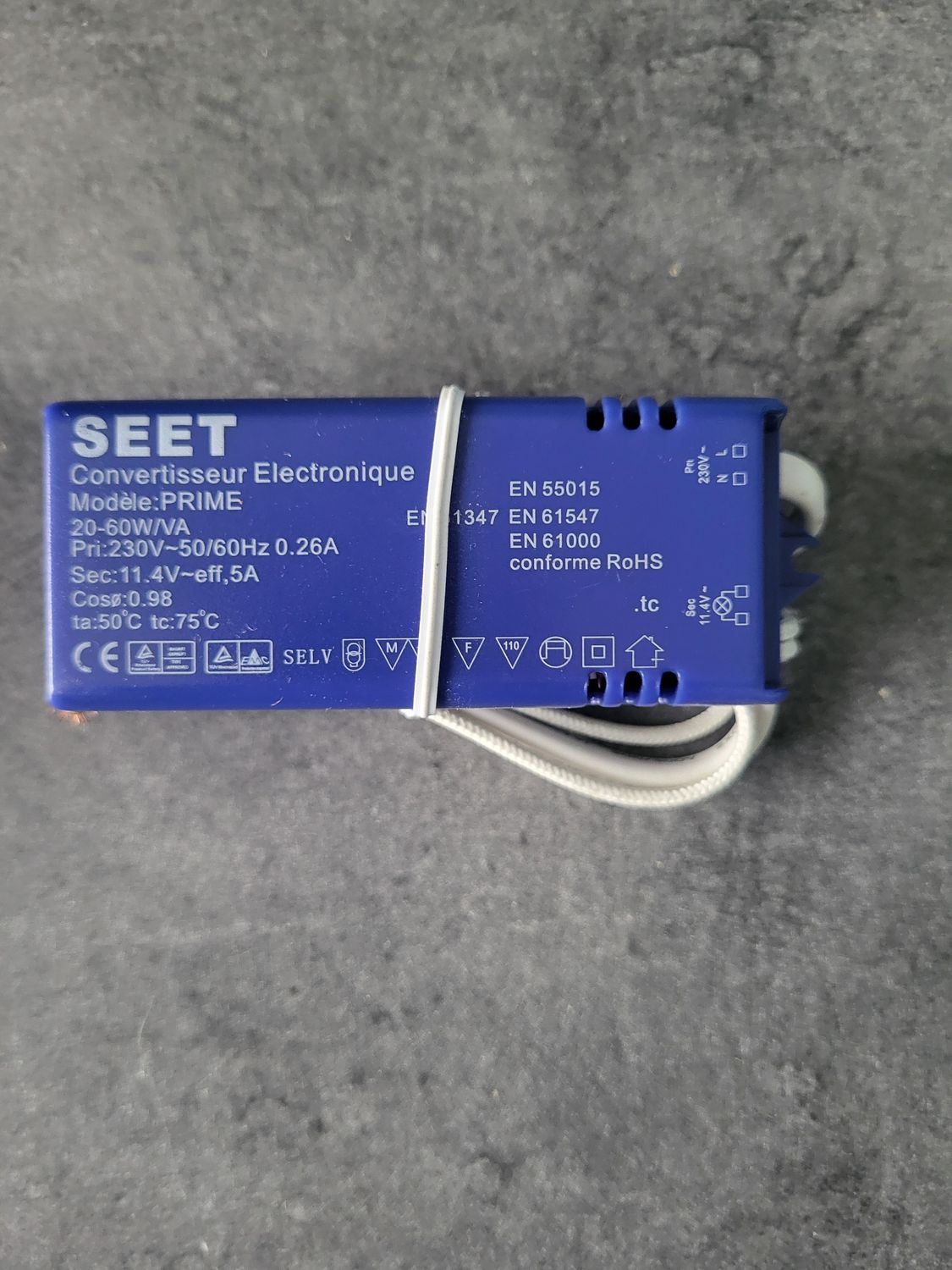 SEET CONVERTISSEUR ELECTRONIQUE MODELE PRIME 20-60VA