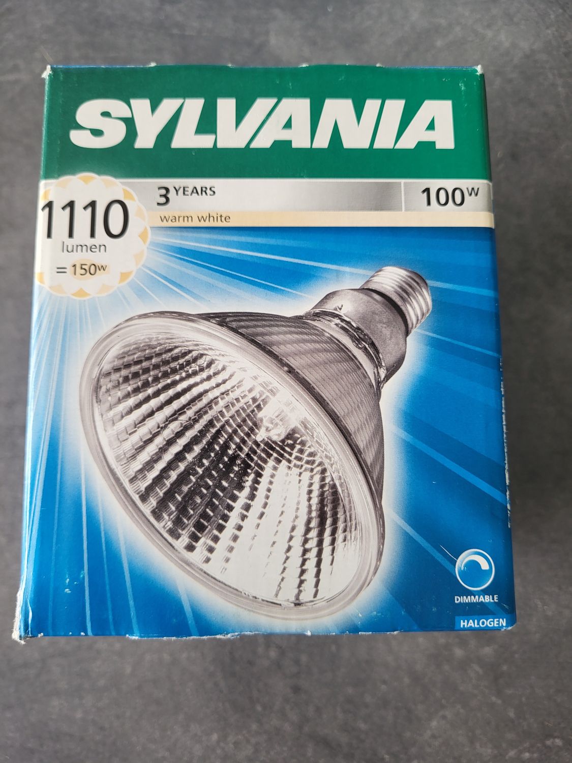 SYLVANIA SPOT DIAMÈTRE 120 E27 100W 1110 LUMENS 10°