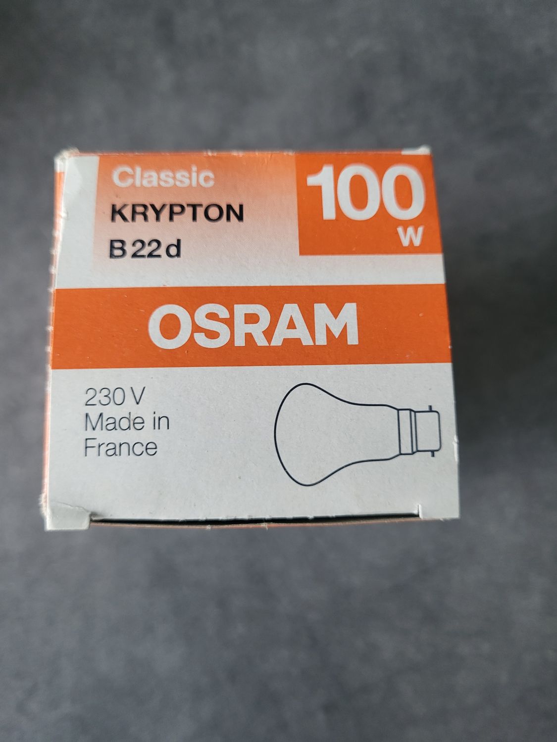 OSRAM KRYPTON CLASSIC 230V 100W B22d OPAL