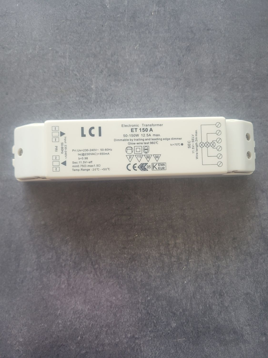 TRANSFORMATEUR LCI ET 150 A