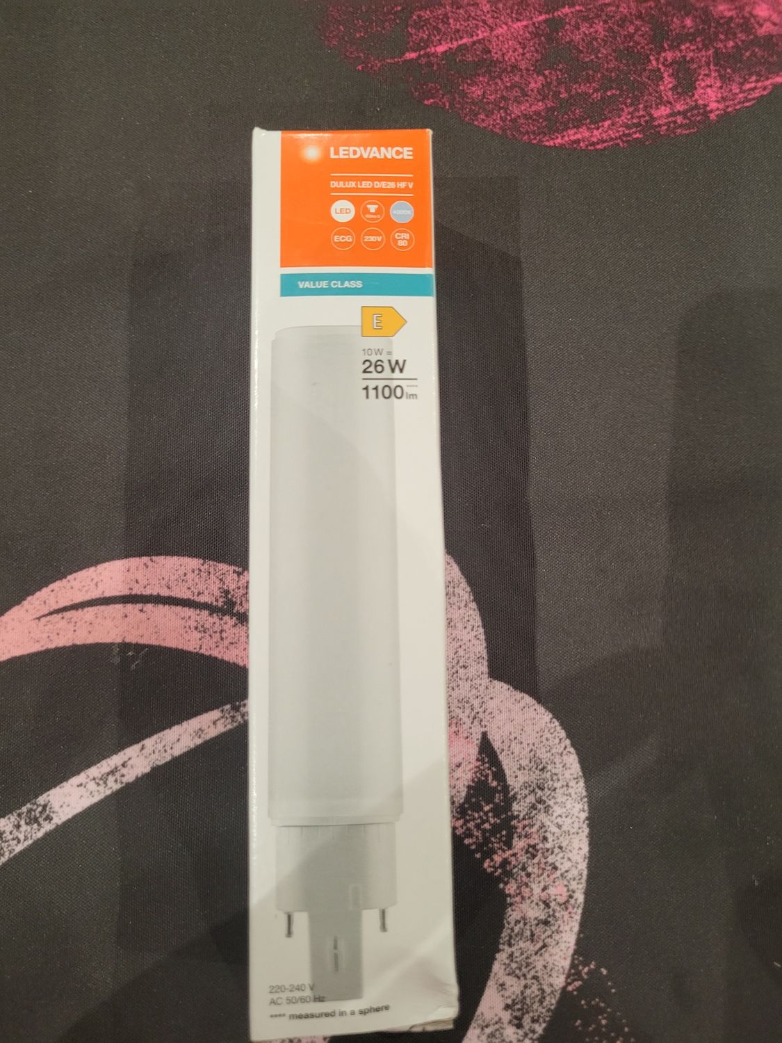 LEDVANCE DULUX LED D/E 26 HF V 10W/4000K G24Q3