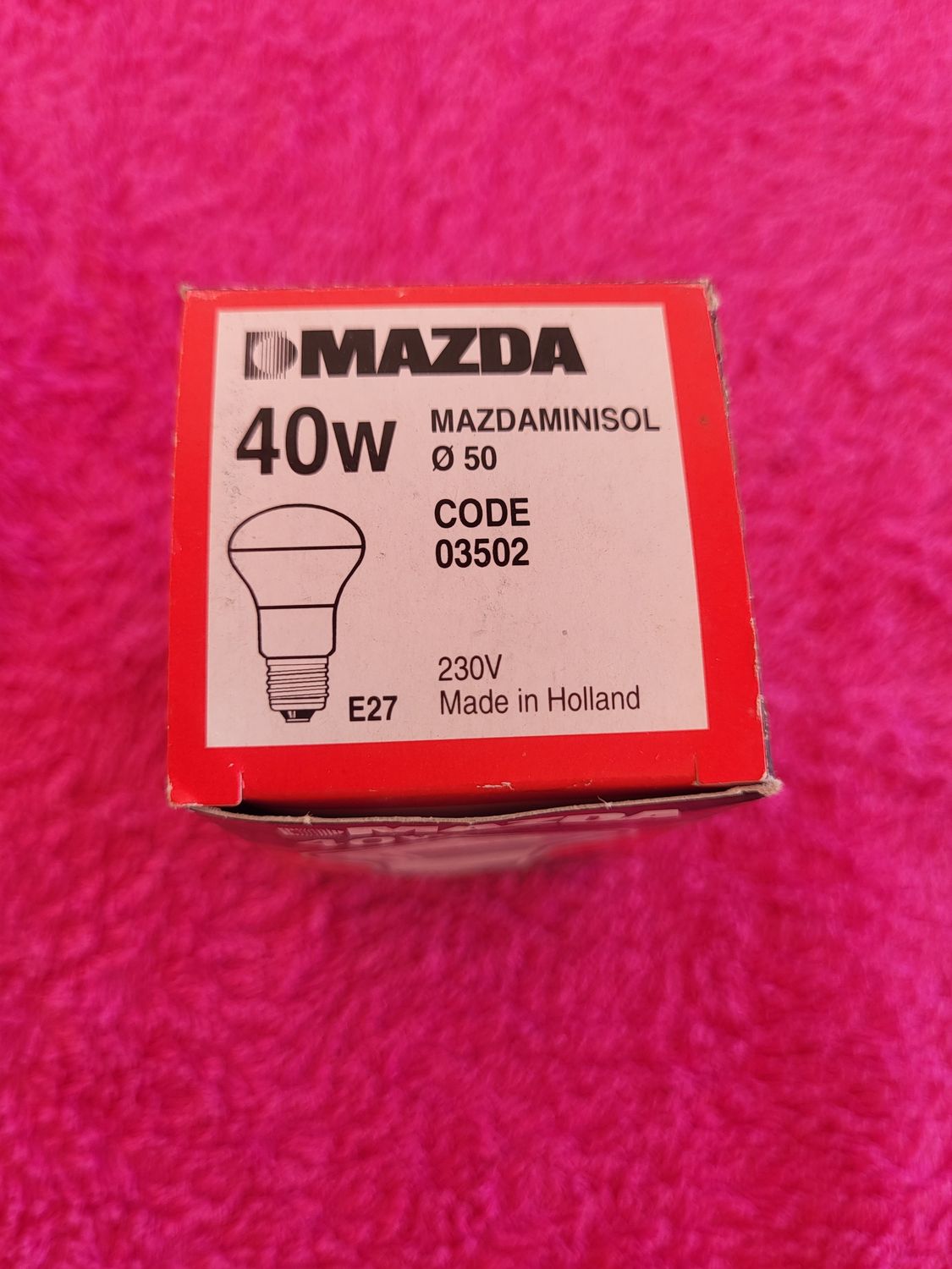 MAZDA-MINISOL 230V 40W E27 DIAMÈTRE 50 CODE 03502 MAZDA-MINISOL 230V 40W E27 DIAMÈTRE 50 CODE 03502