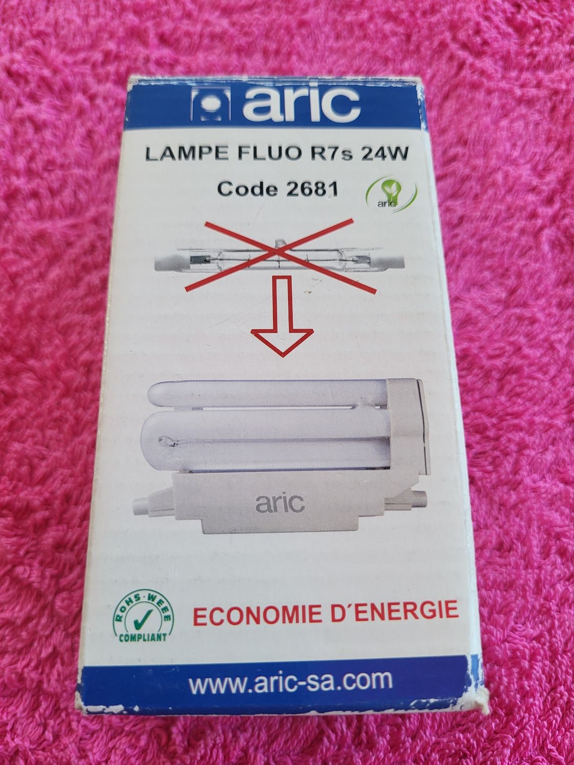 ARIC LAMPE FLUO R7S 230V  24W/4000K CODE 2681
