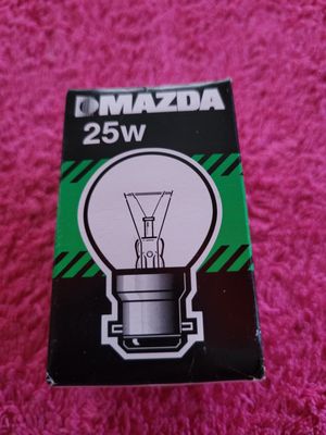 MAZDA 230V 25W B22 SPHÉRIQUE CLAIRE CODE 01509