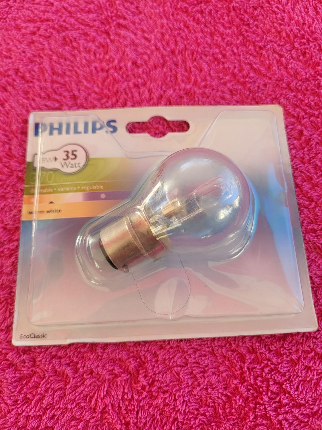 PHILIPS HALOGÈNE 28W=35W B22 2800K