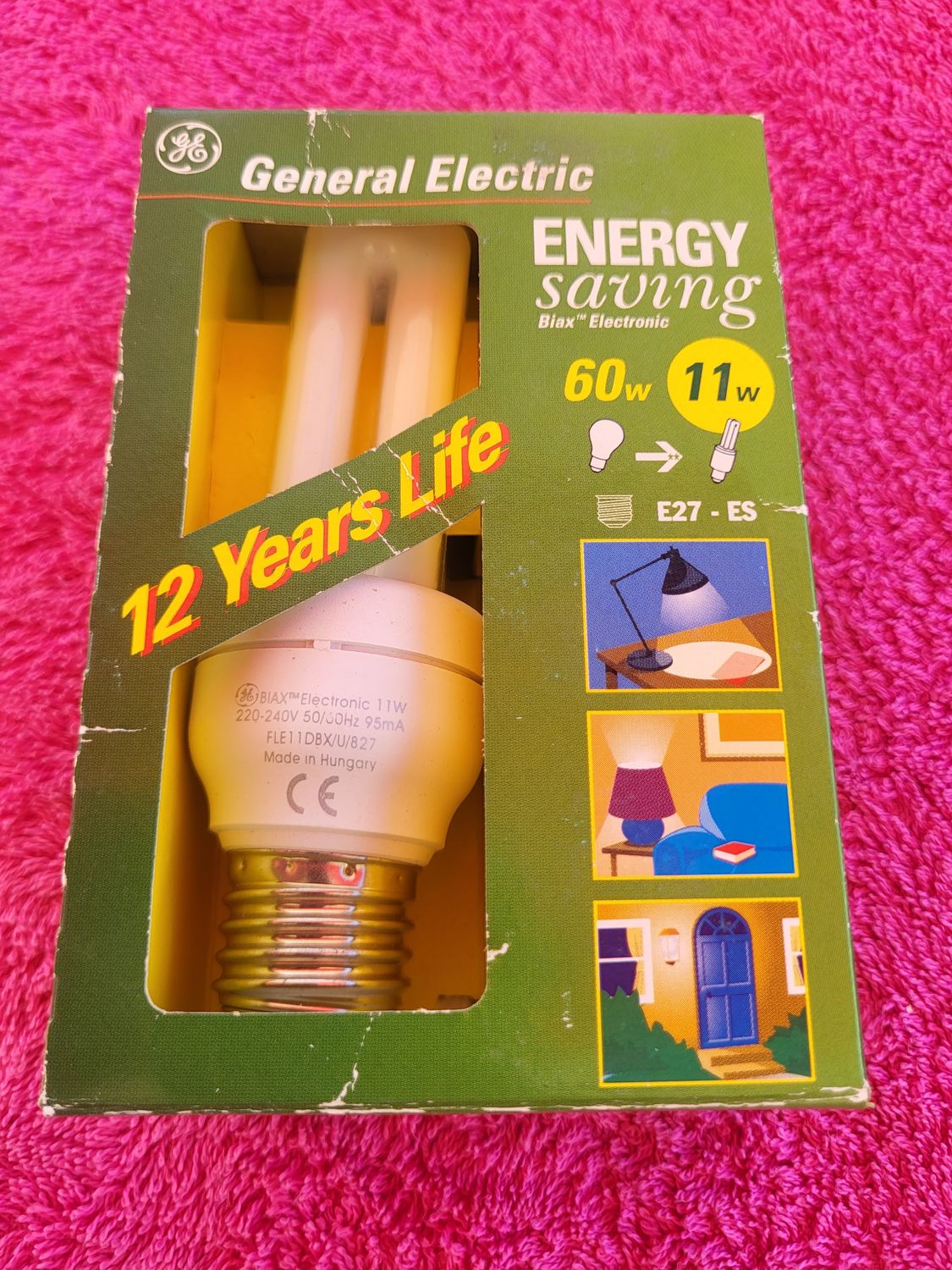 GÉNÉRAL ELECTRIC BIAX 11W=60W E27 2700K