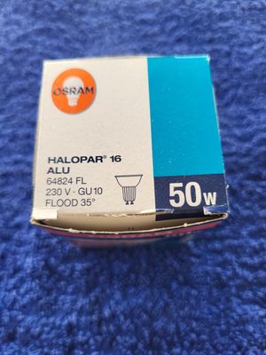 OSRAM HALOPAR 16 ALU 64824 FL 230V GU10 FLOOD 35° 50W