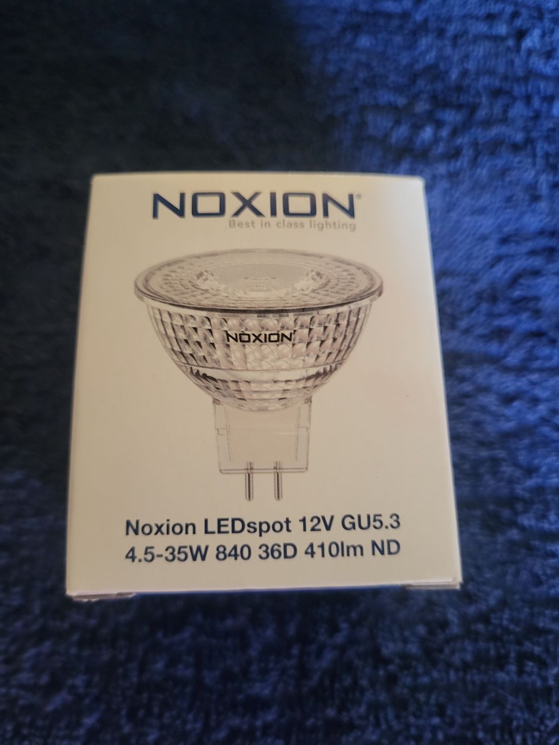 NOXION LEDSPOT 12V GU5.3 4.5-35W 840 36D 410 LUMENS  ND