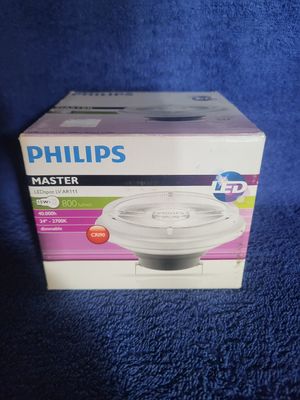 PHILIPS MASTER LEDSPOT LV AR111 15W=75W 800 LUMENS 12V 24° 2700K G53
