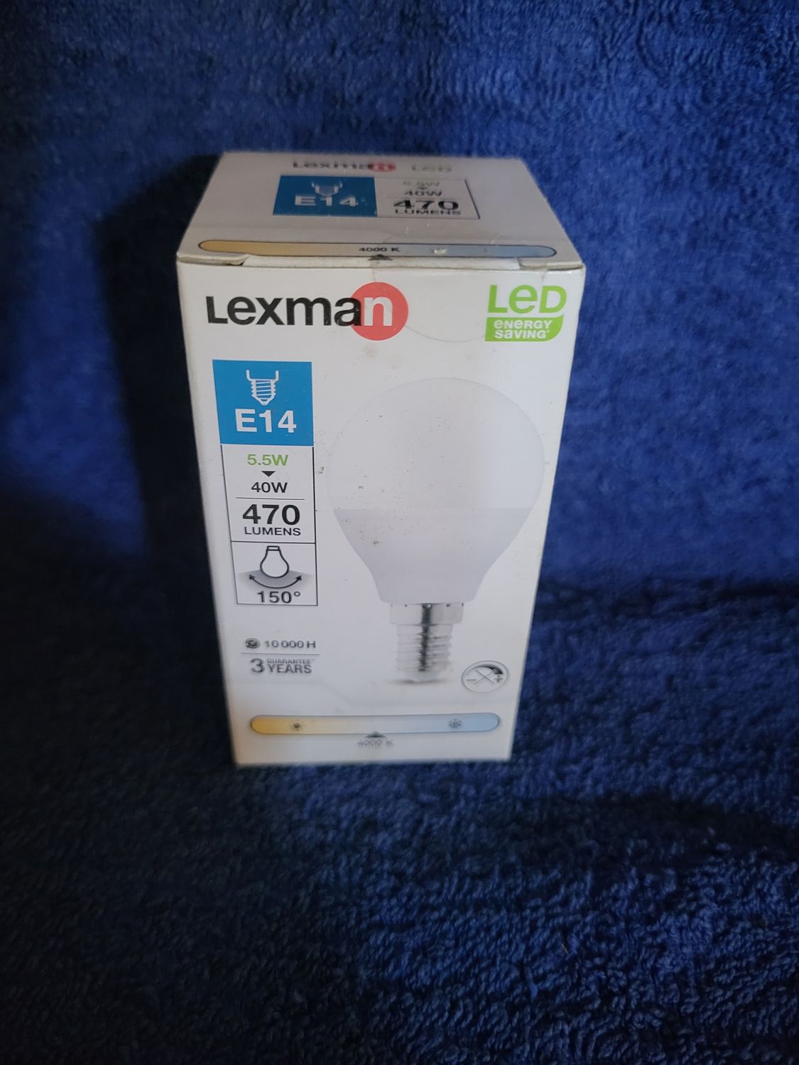 LEXMAN LED E14 5.5W=40W 470 LUMENS 4000K