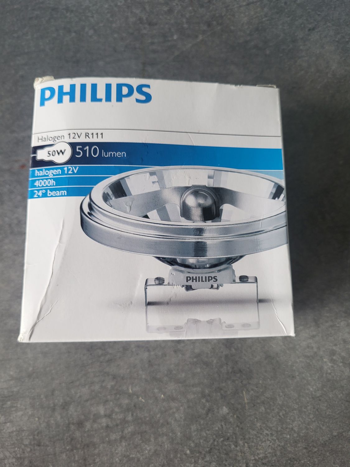 PHILIPS HALOGEN 12V R111 50W 24° G53 3000K