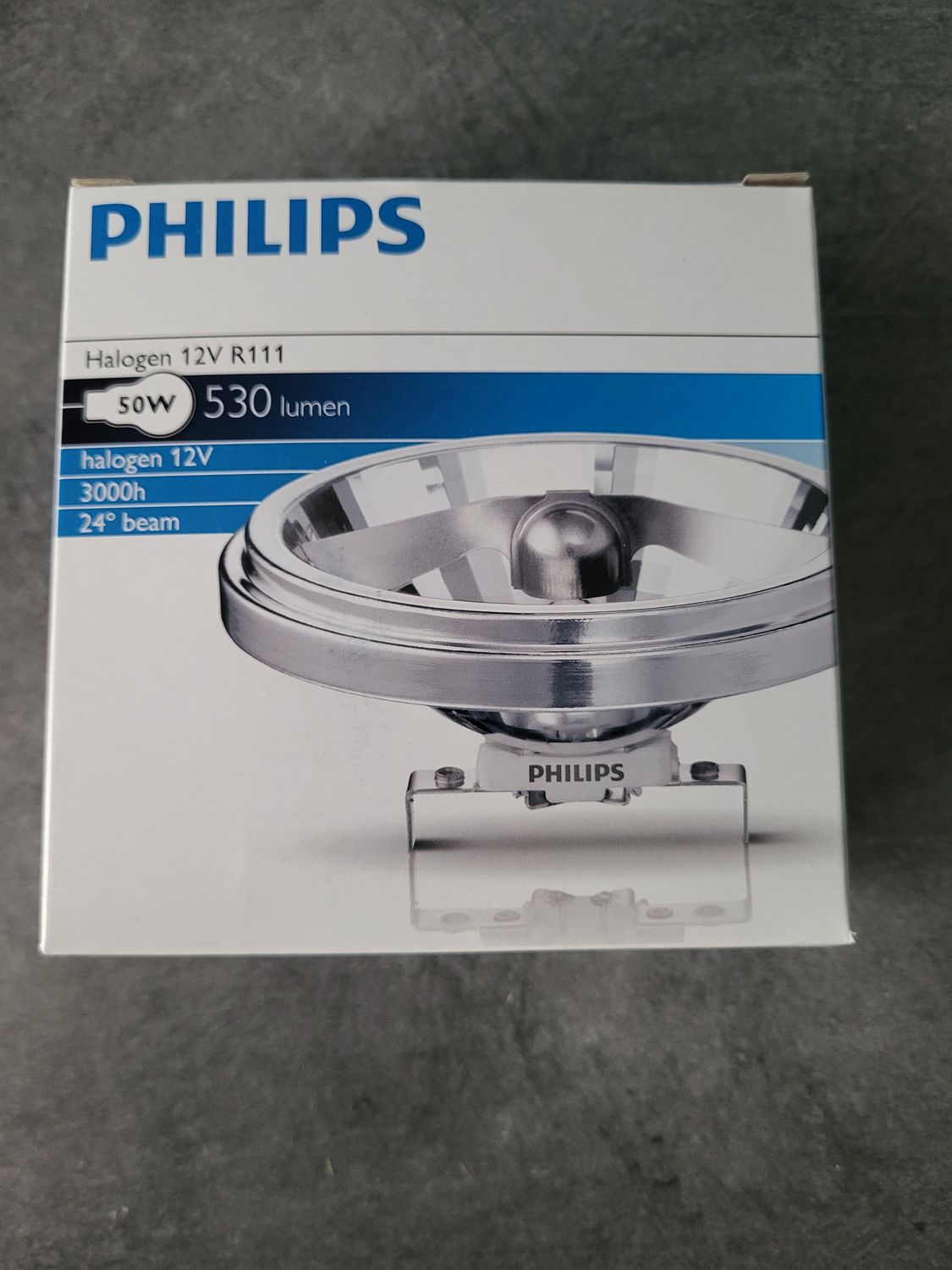 PHILIPS HALOGEN 12V R111 50W G53 24°