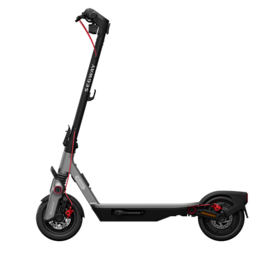 Vue latérale de la trottinette Ninebot F3 Pro e