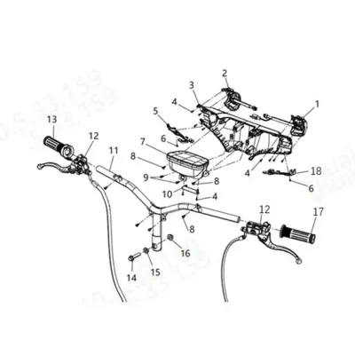 10 Support de faisceau de câbles principal