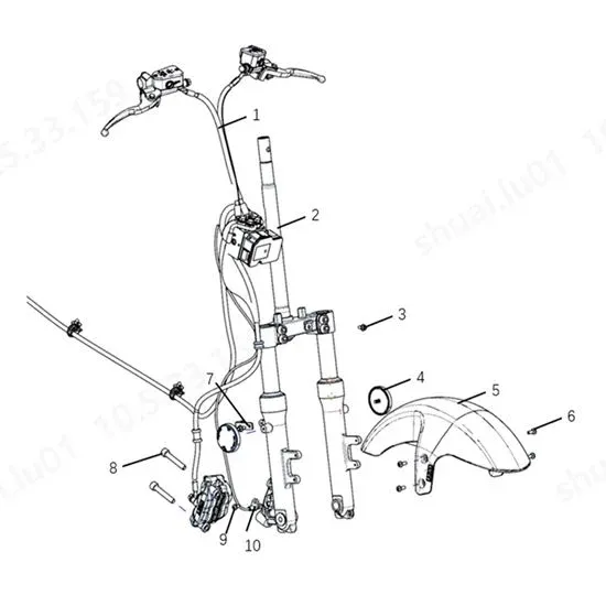 2 - Ensemble de fourche avant