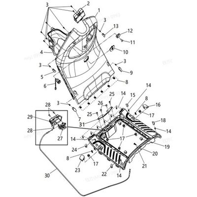27 - Verrou de pédale de batterie au lithium