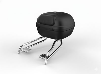 Top case avec support chromé pour eScooter