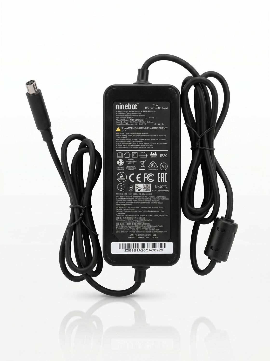 Chargeur d'origine pour Ninebot E2 Pro E3 - E3 Pro Chargeur d'origine pour Ninebot E2 Pro E3 - E3 Pro