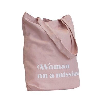 Canvas tas | Woman on a mission | OP=OP