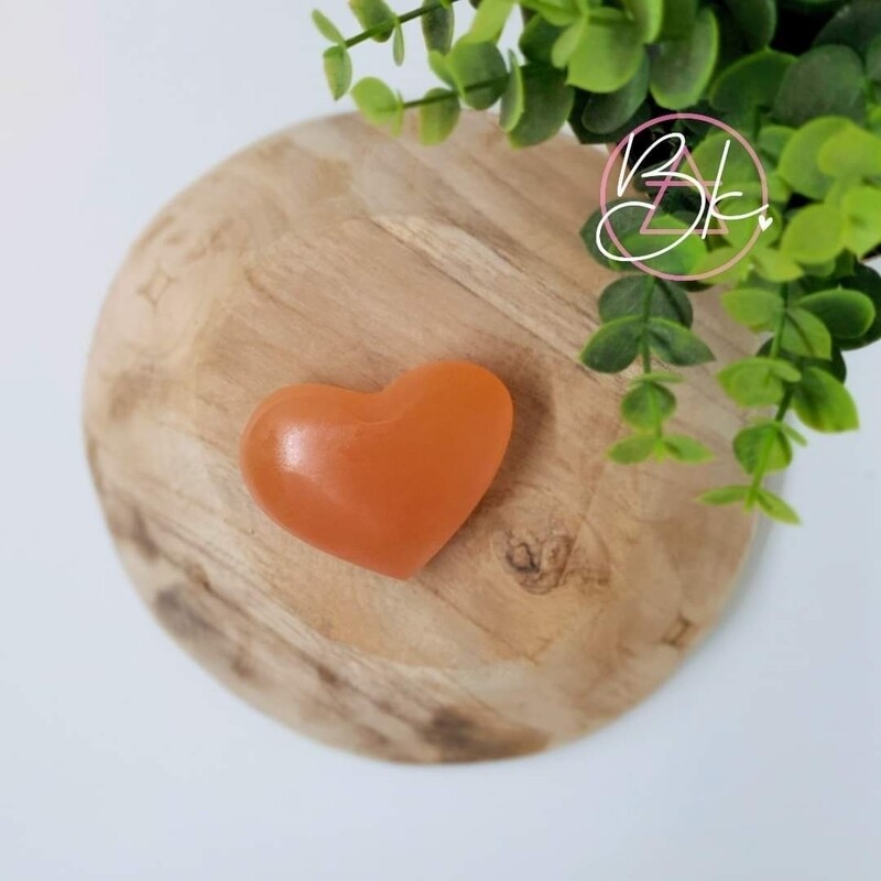 SELENIET | Oranje Hart × 50 mm | engelen steen, verbeterd relaties, kracht | OP=OP SELENIET | Oranje Hart × 50 mm | engelen steen, verbeterd relaties, kracht | OP=OP