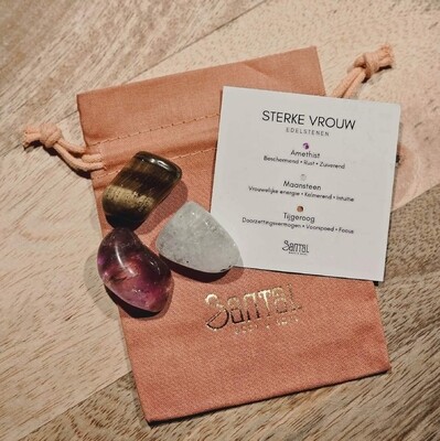 STERKE VROUW | Edelstenen set