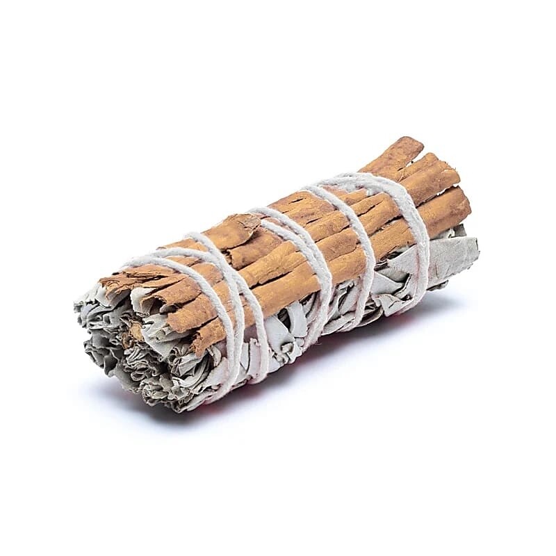 Smudge × White Sage & Cinnamon × geld, rijkdom en reinigend Smudge × White Sage & Cinnamon × geld, rijkdom en reinigend