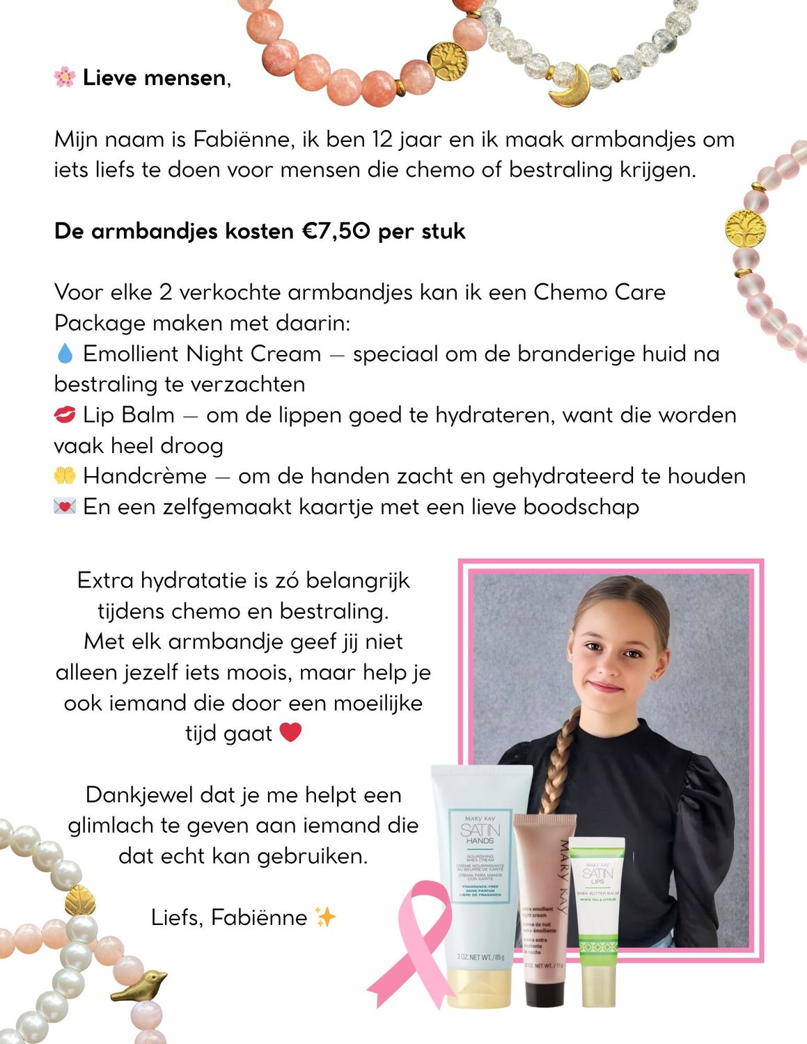 Koop een Armbandje - Steun Chemo Care Packages