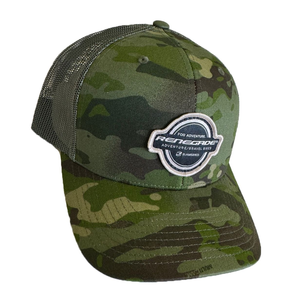 Jamis Bikes Renegade "For Adventure" Patch Trucker Hat, Color: Camo