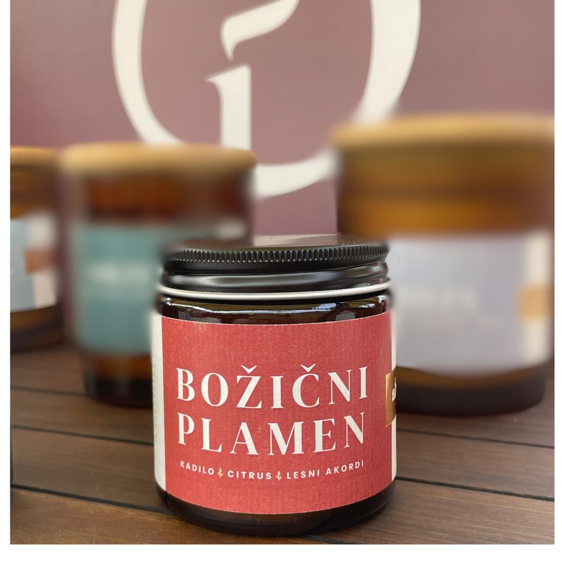 Dišeča sveča BOŽIČNI PLAMEN 90g