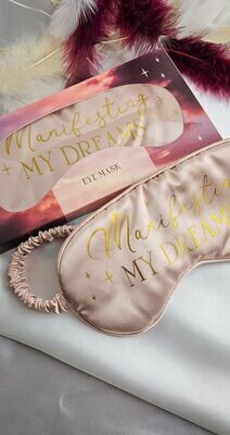 Sleeping Mask in Pink Satin