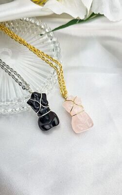 Necklace &quot;BODY&quot; Small - Choose Stone