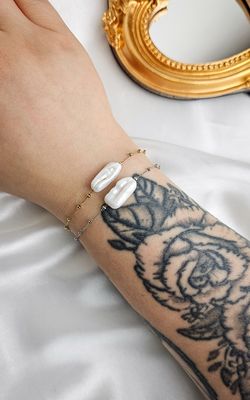 Bracciale con Perla d&#39;Acqua Dolce