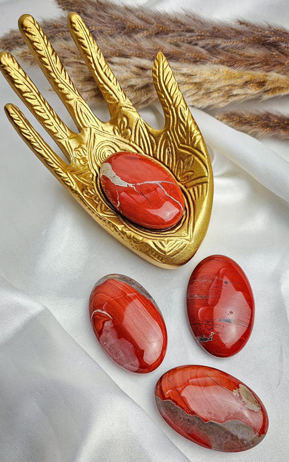 Red Jasper Palmstone