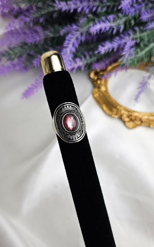 Adjustable Boho Ring in Mica Lepidolite n.1 (FROM SIZE 16)
