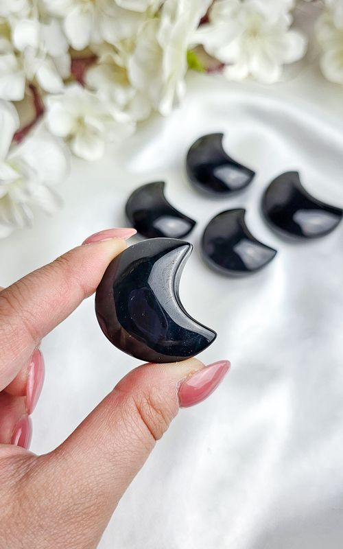 Rainbow Obsidian Mini Moon