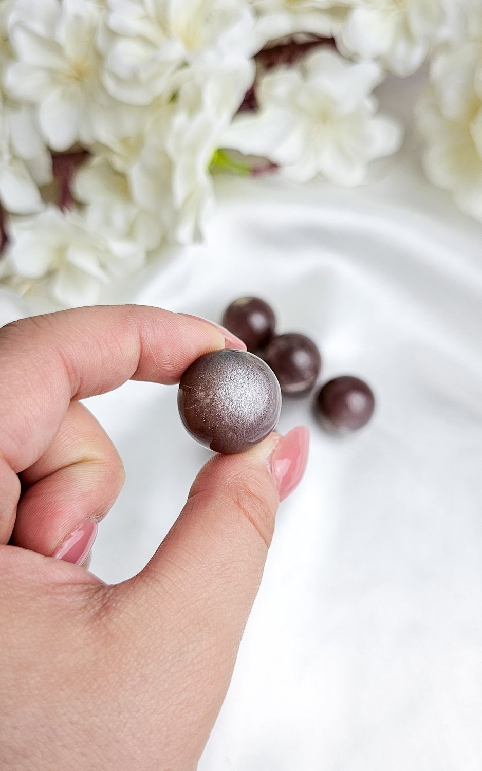 Peach Moonstone Mini Sphere