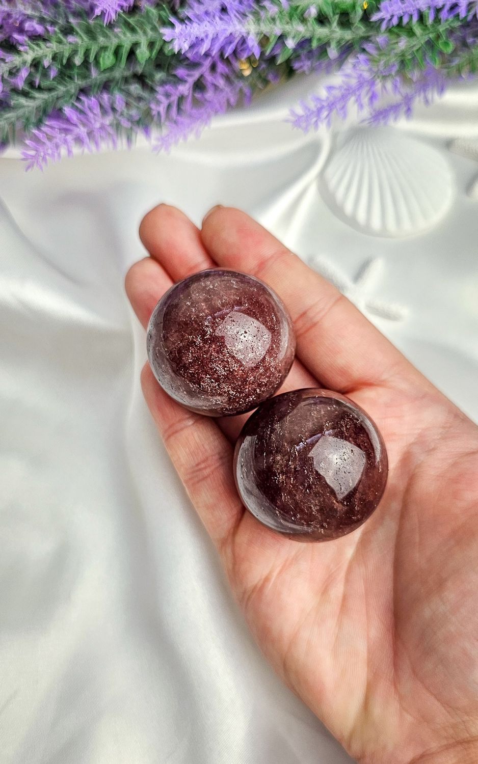 Strawberry Quartz Sphere (Small)