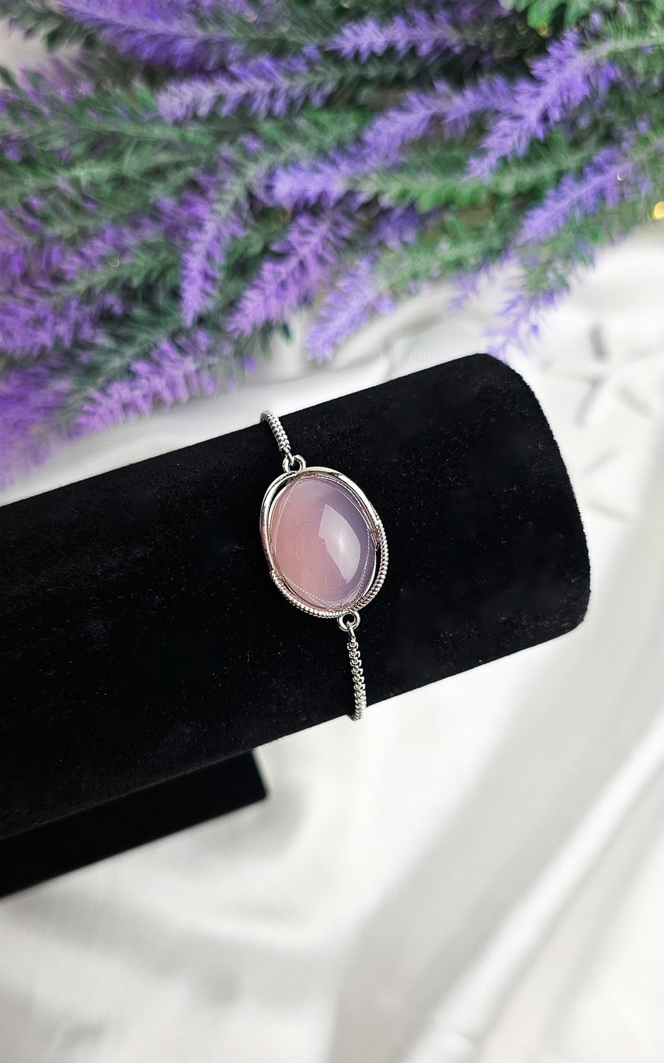 Bracelet in Rose Quartz