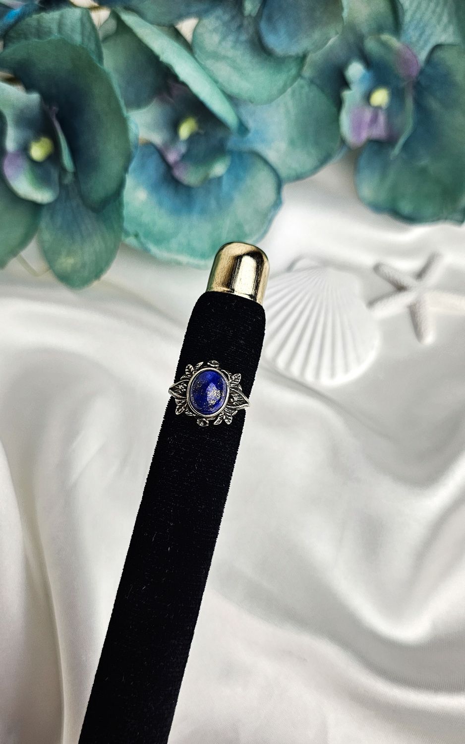 Adjustable Boho Ring in Lapislazuli (FROM SIZE 13)
