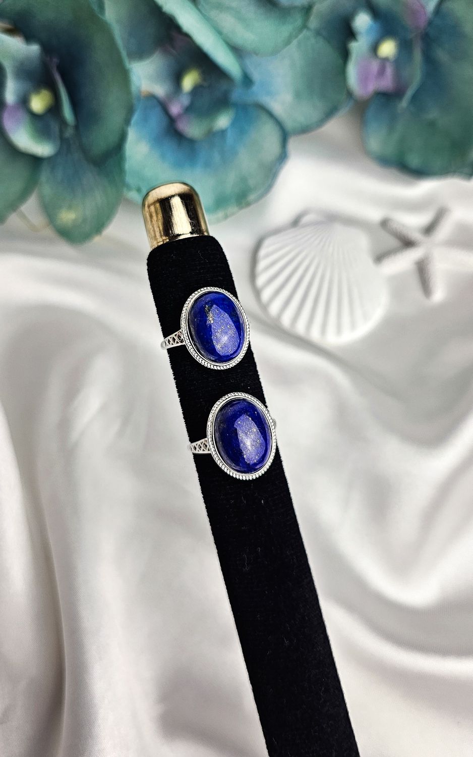 Adjustable Etnico Ring in Lapislazuli (FROM SIZE 13)