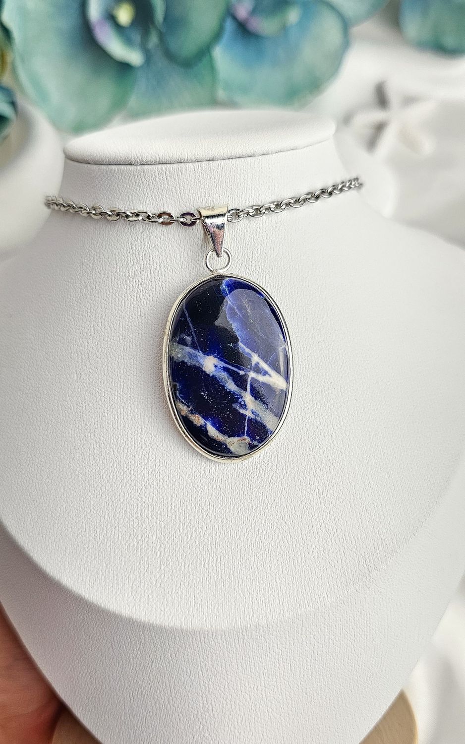 Indian Necklace in Sodalite n.2
