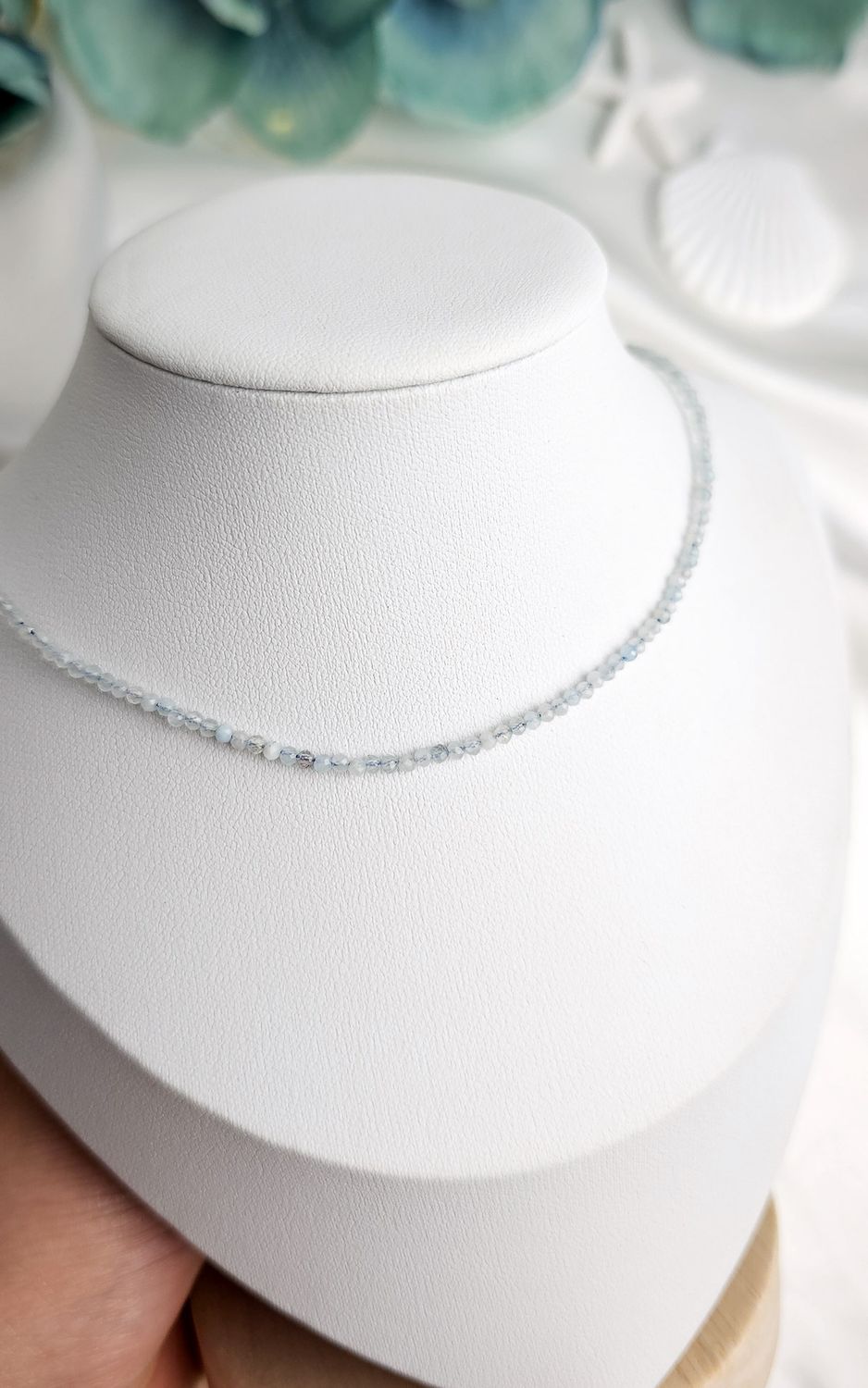 Necklace with Aquamarine