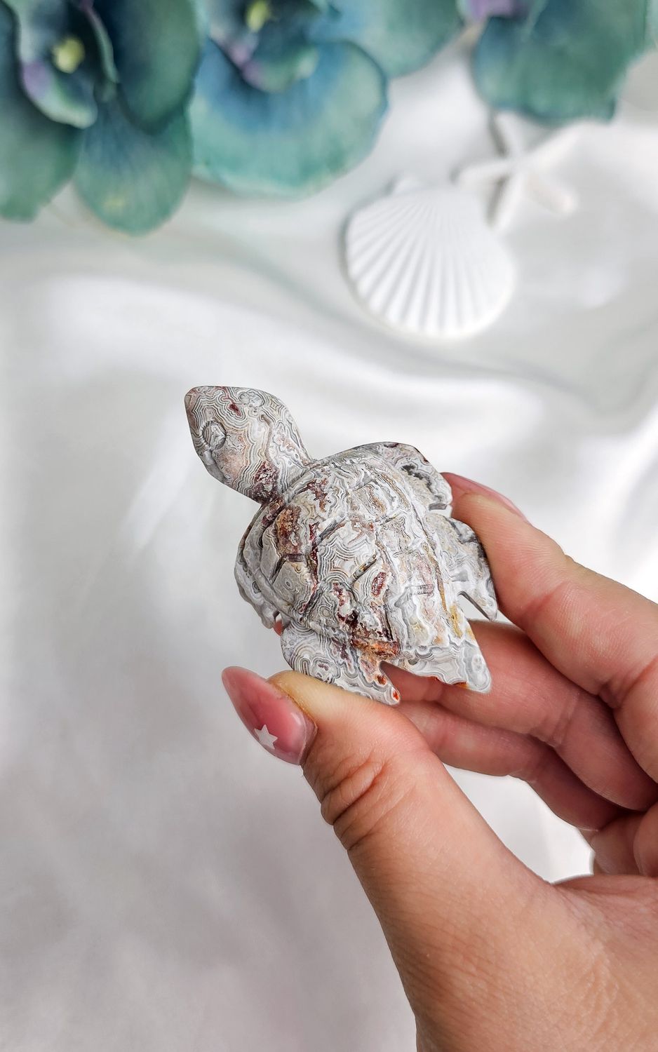 Red Mexican Agate Turtle