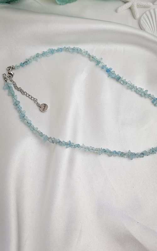 Necklace with Mini Chips - (Choose Stone)