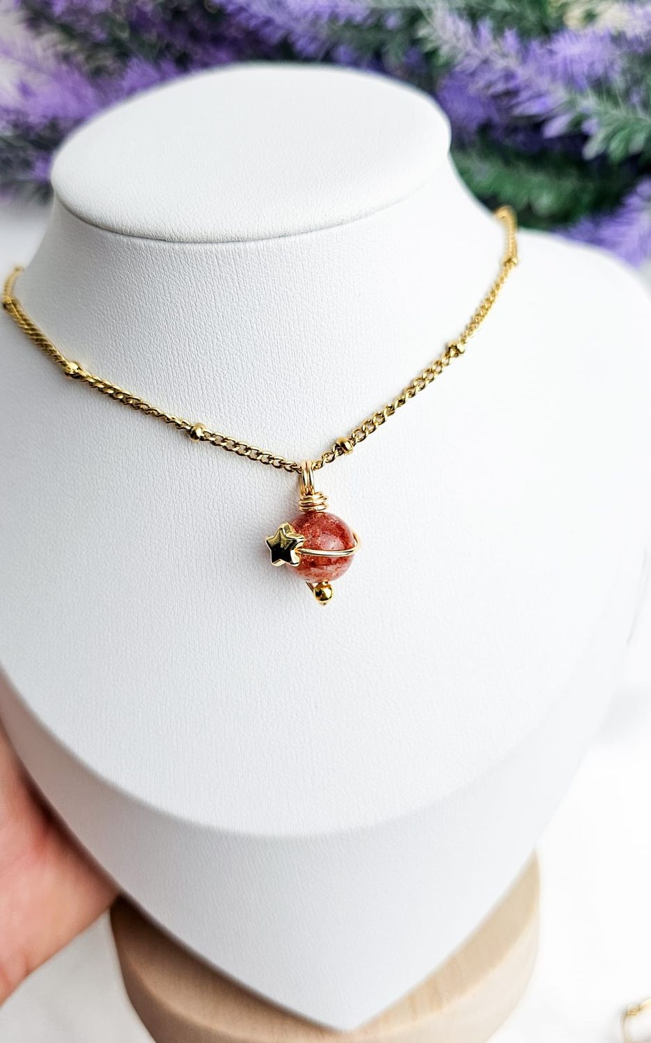 Necklace &quot;PLANET&quot; - Choose Stone
