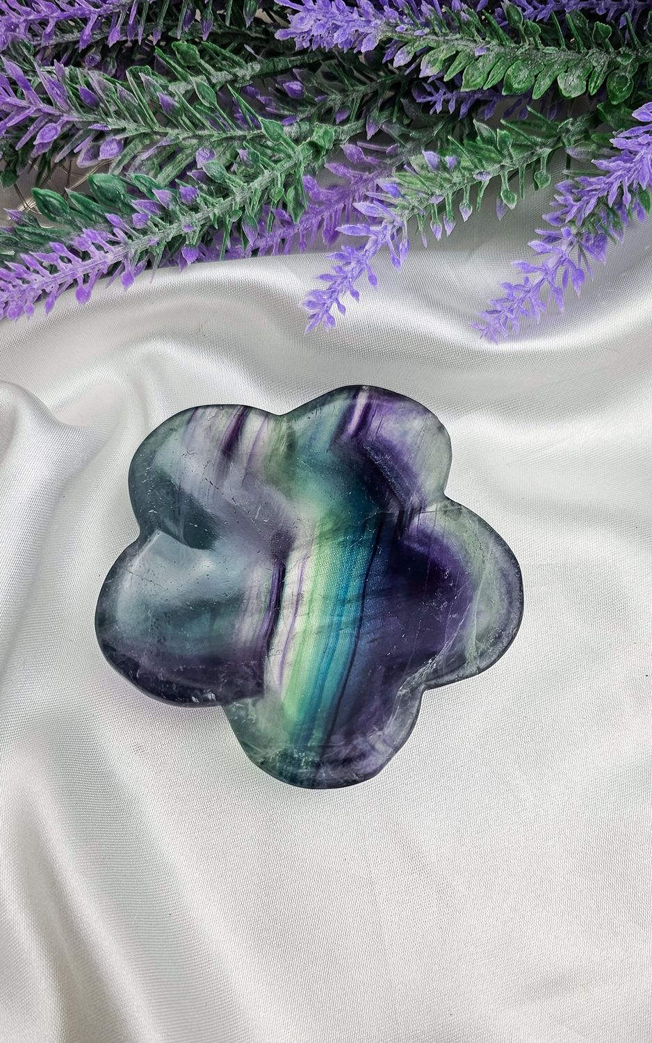 Flower Bowl in Fluorite